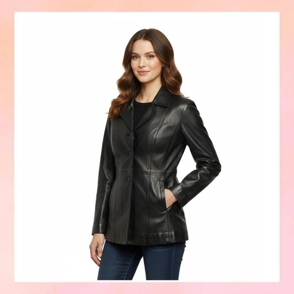JohnPaulRichard Leather Jacket Women’s Size 10